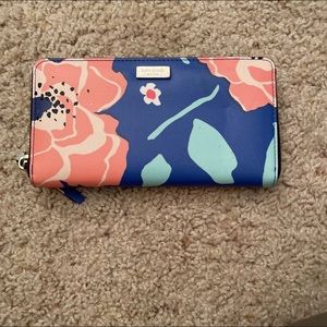 Kate Spade Floral Zip Around Wallet